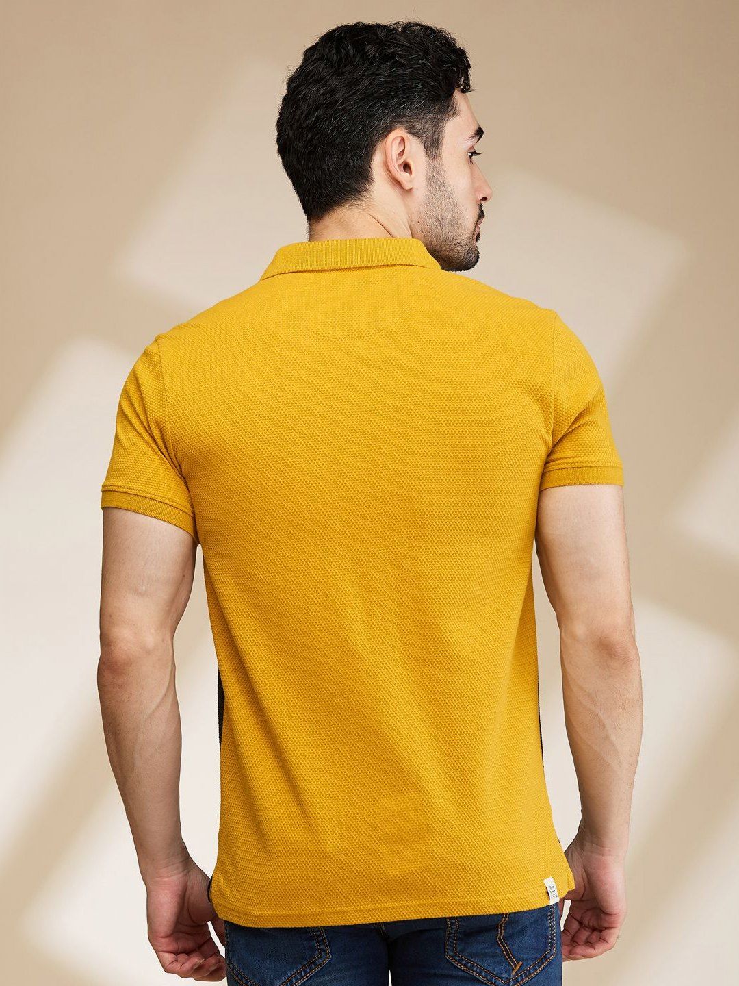 Being Human Men Polo Collar Applique T-shirt
