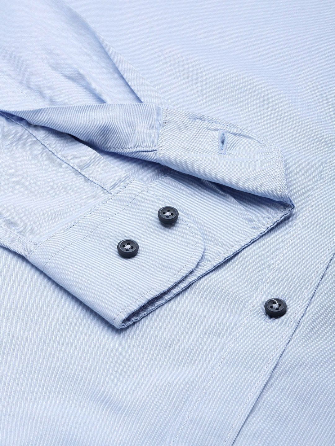 Raymond Button-Down Collar Solid Casual Shirt