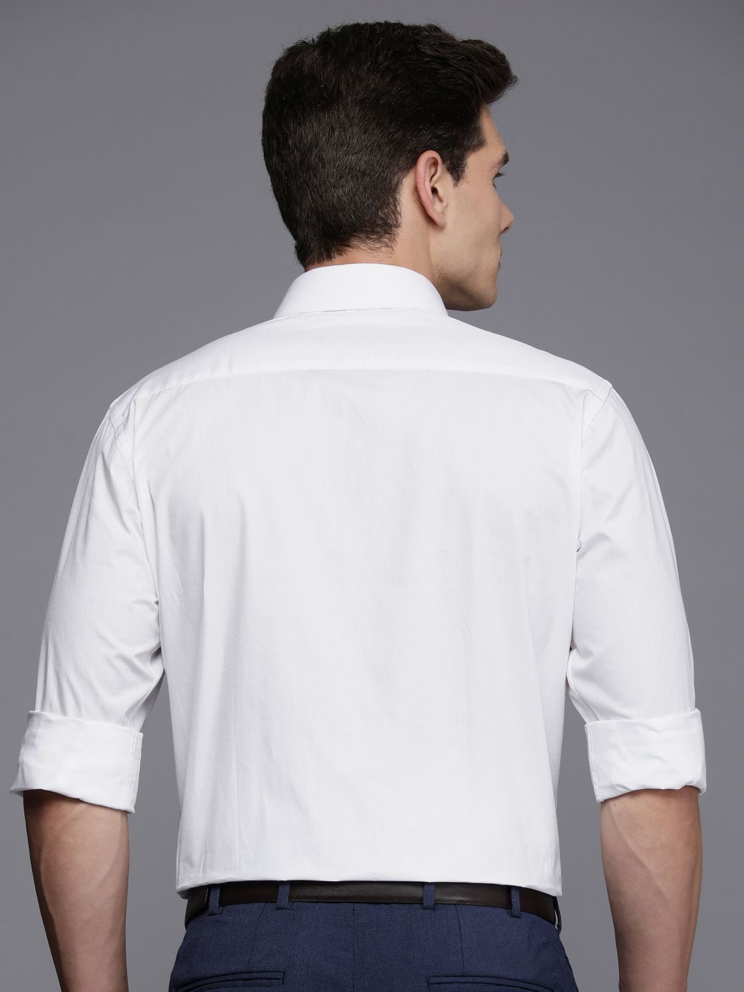 Raymond Pure Cotton Textured Slim Fit Formal Shirt