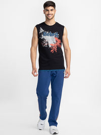 Being Human Typography Printed Sleeveless Cotton T-shirt