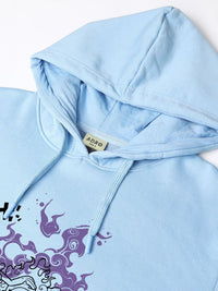 ADRO Men Printed Hooded Sweatshirt