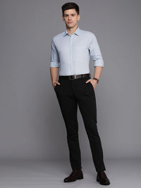 Raymond Men Slim Fit Micro Checks Pure Cotton Formal Shirt