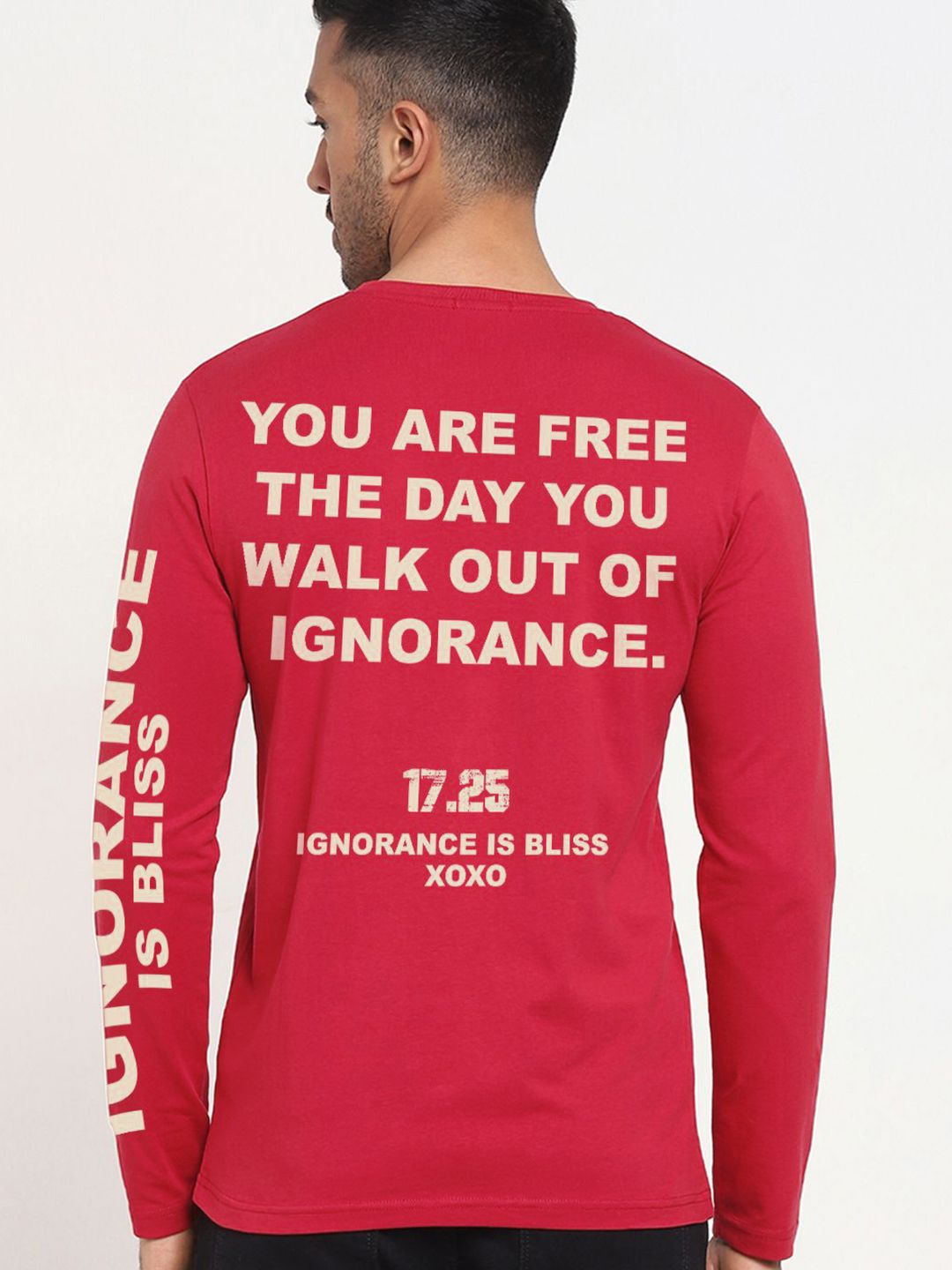 Bewakoof Men Typography Printed Round Neck Cotton T-shirt