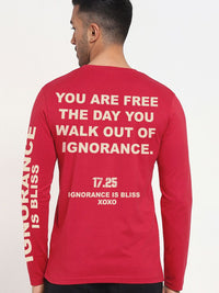 Bewakoof Men Typography Printed Round Neck Cotton T-shirt