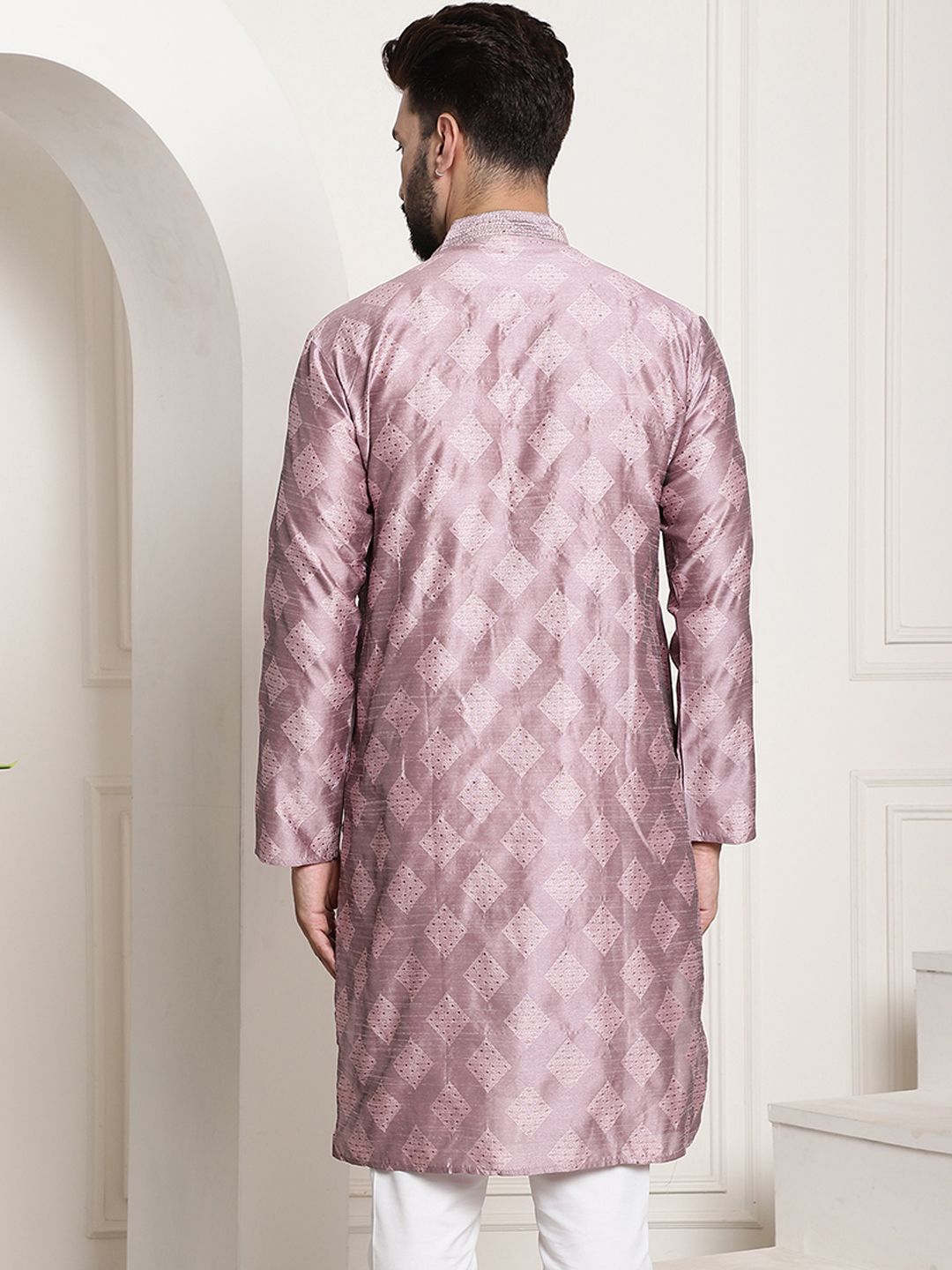 SOJANYA Geometric Jacquard Kurta