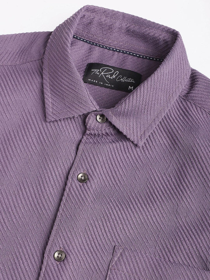 VASTRADO Men Classic Slim Fit Opaque Casual Shirt