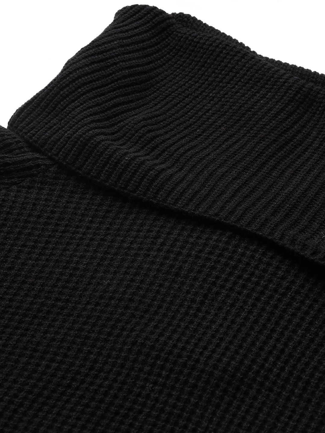 all about you Women Black Cable Knit Pullover