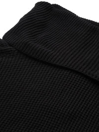 all about you Women Black Cable Knit Pullover