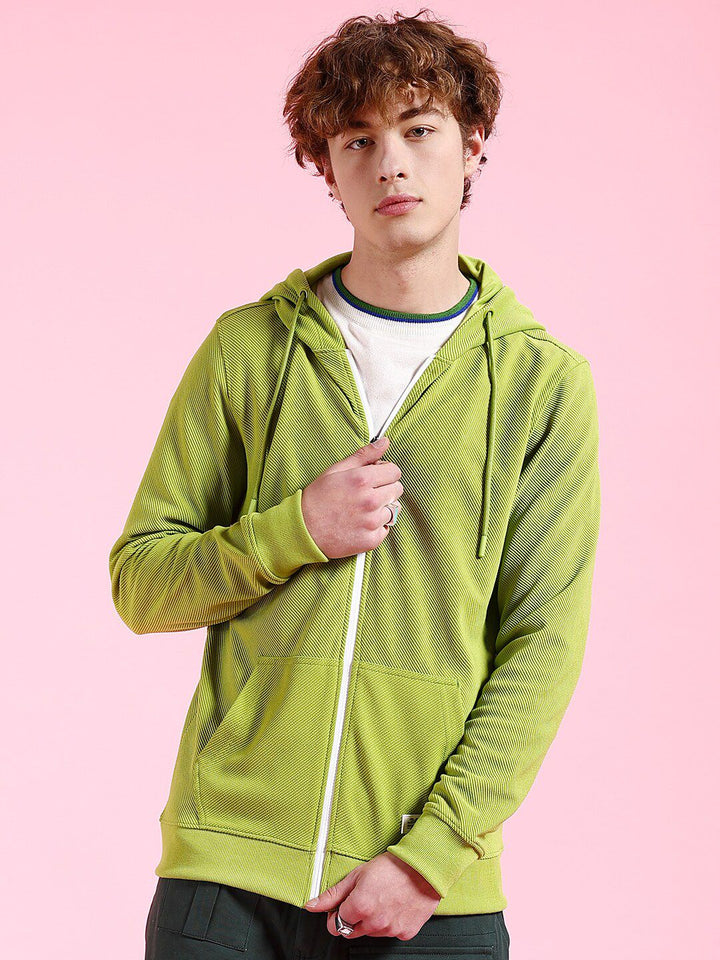 The Indian Garage Co Long Sleeves Hood Zipfront Sweatshirt