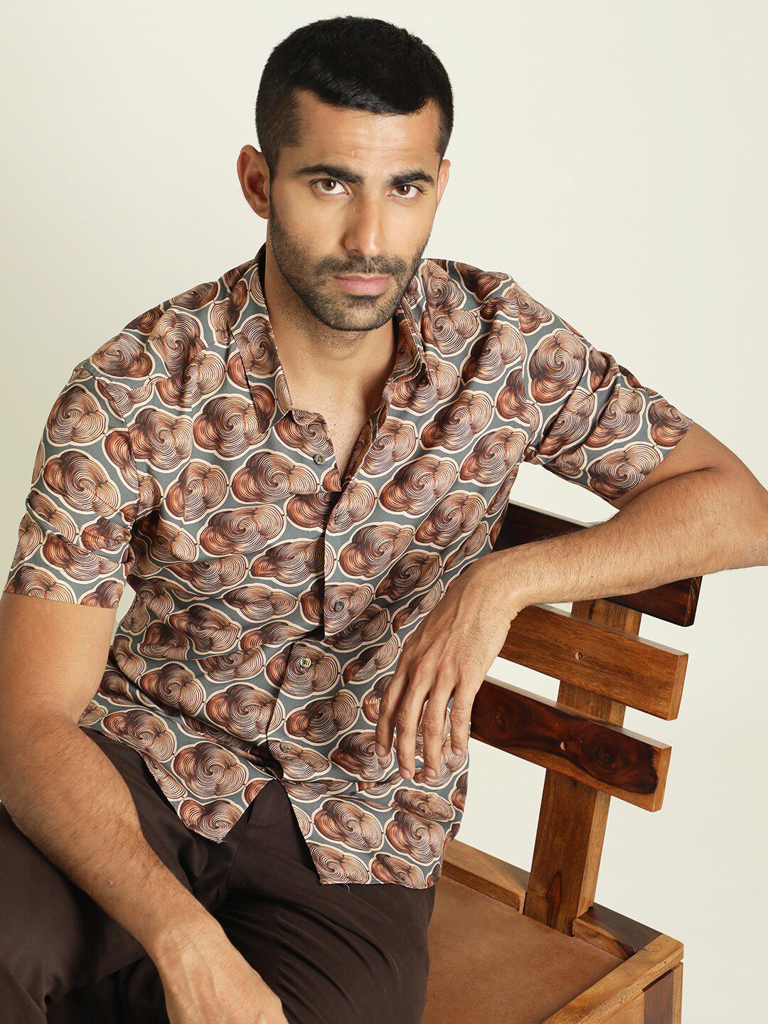 RARE RABBIT Men Tymon Slim Fit Printed Shirt