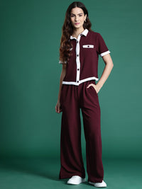 DressBerry Pocket Detail Shirt With Trousers Co-Ord Set