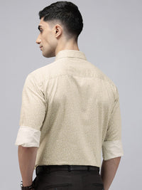 Park Avenue Slim Fit Opaque Floral Printed Pure Cotton Formal Shirt