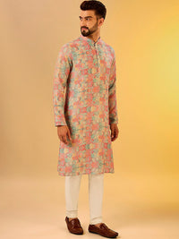 KISAH Men Abstract Printed Regular Fit Kurta