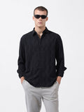 The Indian Garage Co Men Relaxed Fit Solid Dobby Resort Wear Shirt