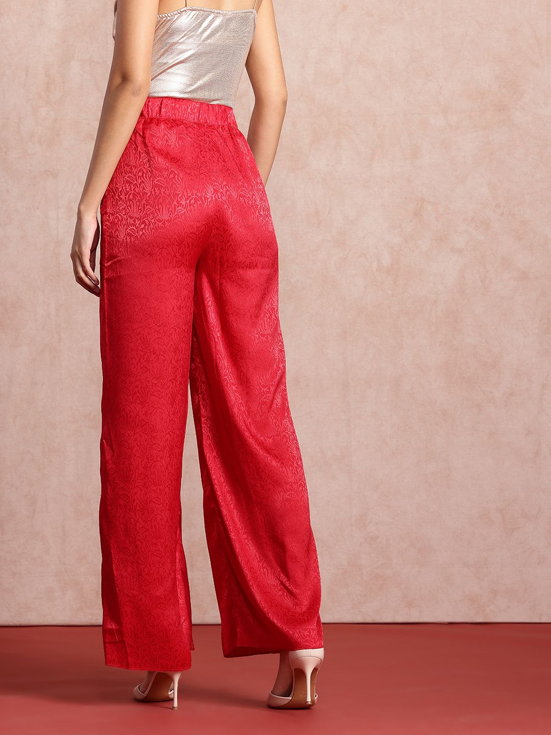 all about you Women Floral High-Rise Trousers