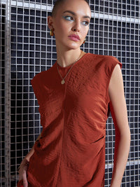 SASSAFRAS  Women Round  neck Sleeveless  Top & Trouser Co-Or