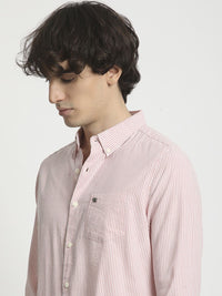THE BEAR HOUSE Men Slim Fit Opaque Striped Casual Shirt