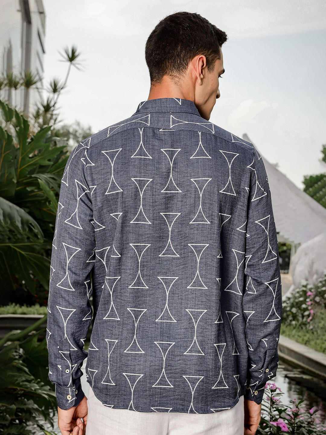 Thomas Scott Men Smart Slim Fit Opaque Printed Casual Shirt