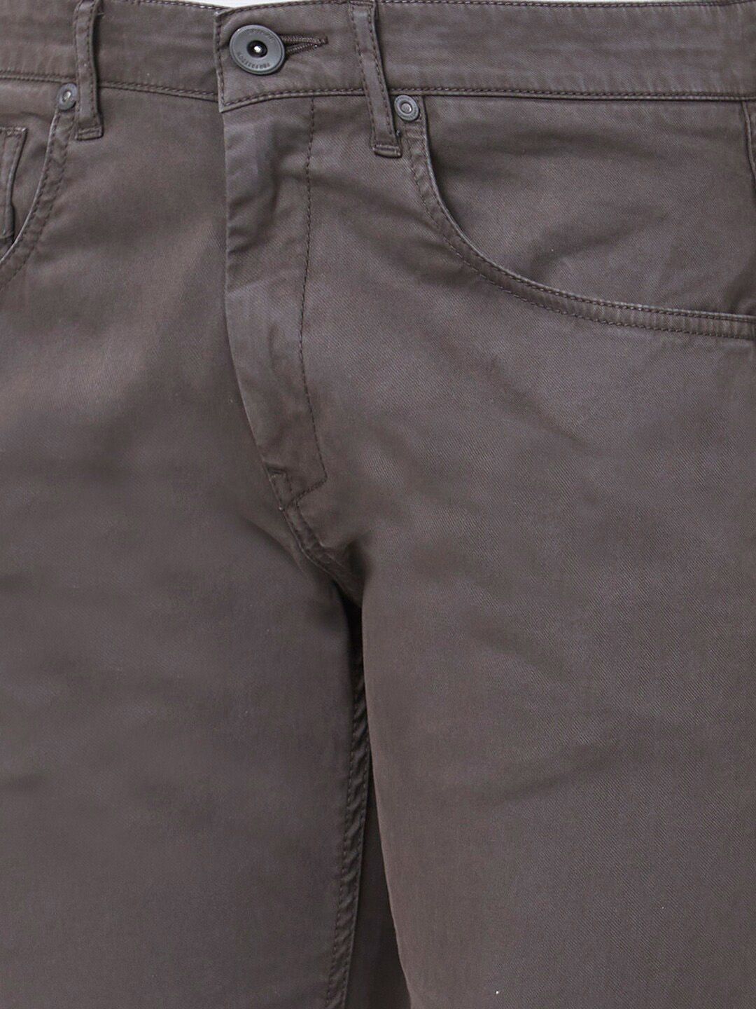 SPYKAR Men Slim Fit Mid Rise Cotton Trousers
