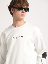 THE BEAR HOUSE Relaxed Fit Drop Shoulder Sleeves Pullover