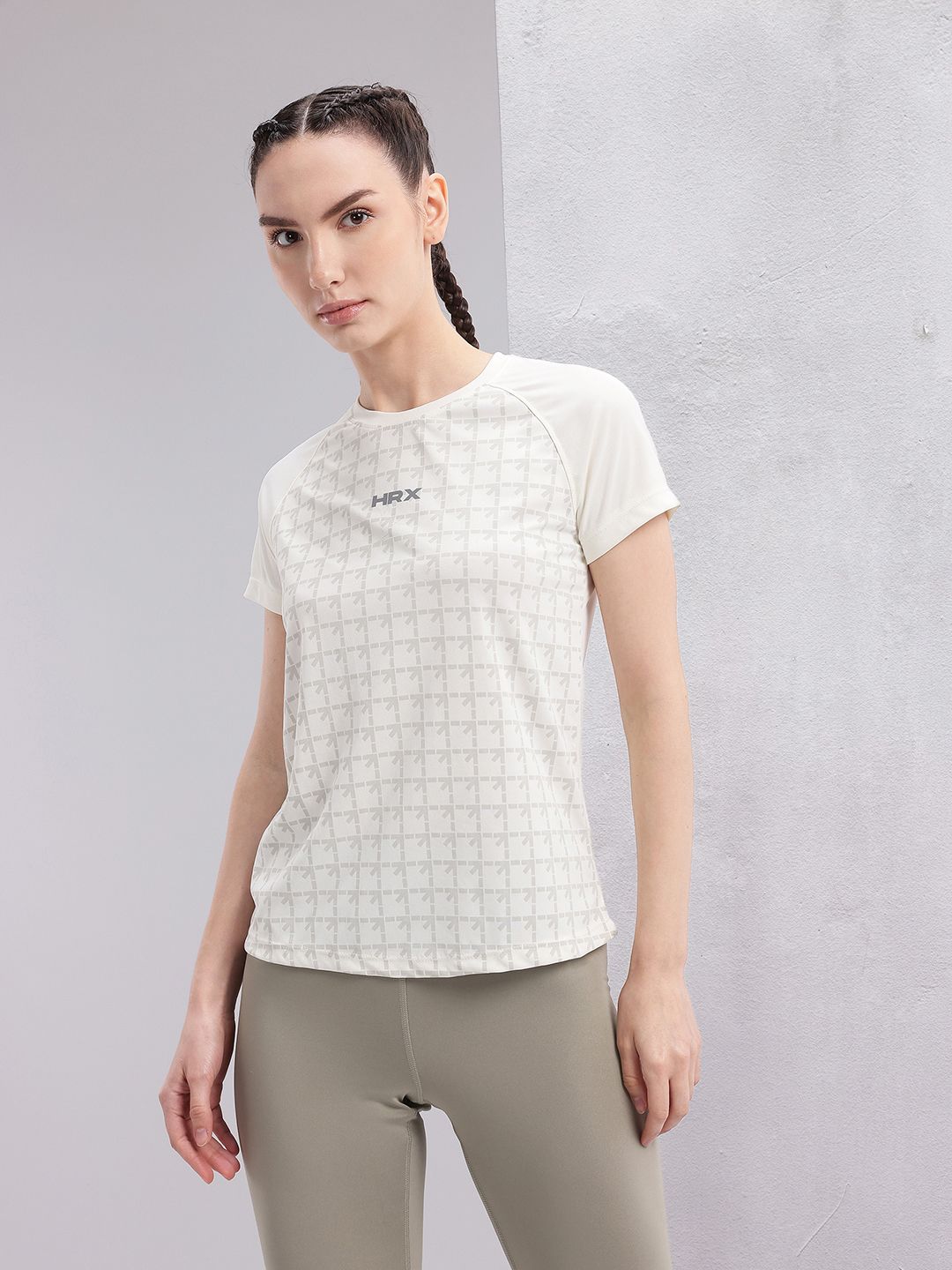 HRX by Hrithik Roshan Brand Logo Printed Rapid-Dry Running T-shirt