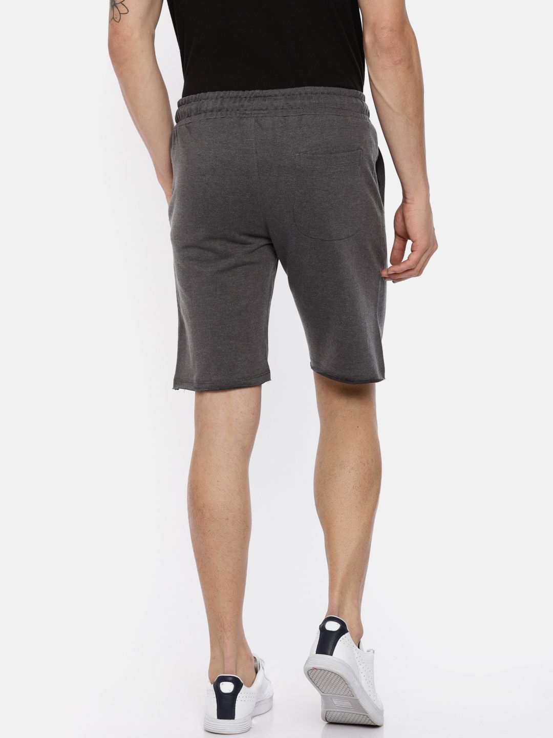 Being Human Men Charcoal Grey Shorts