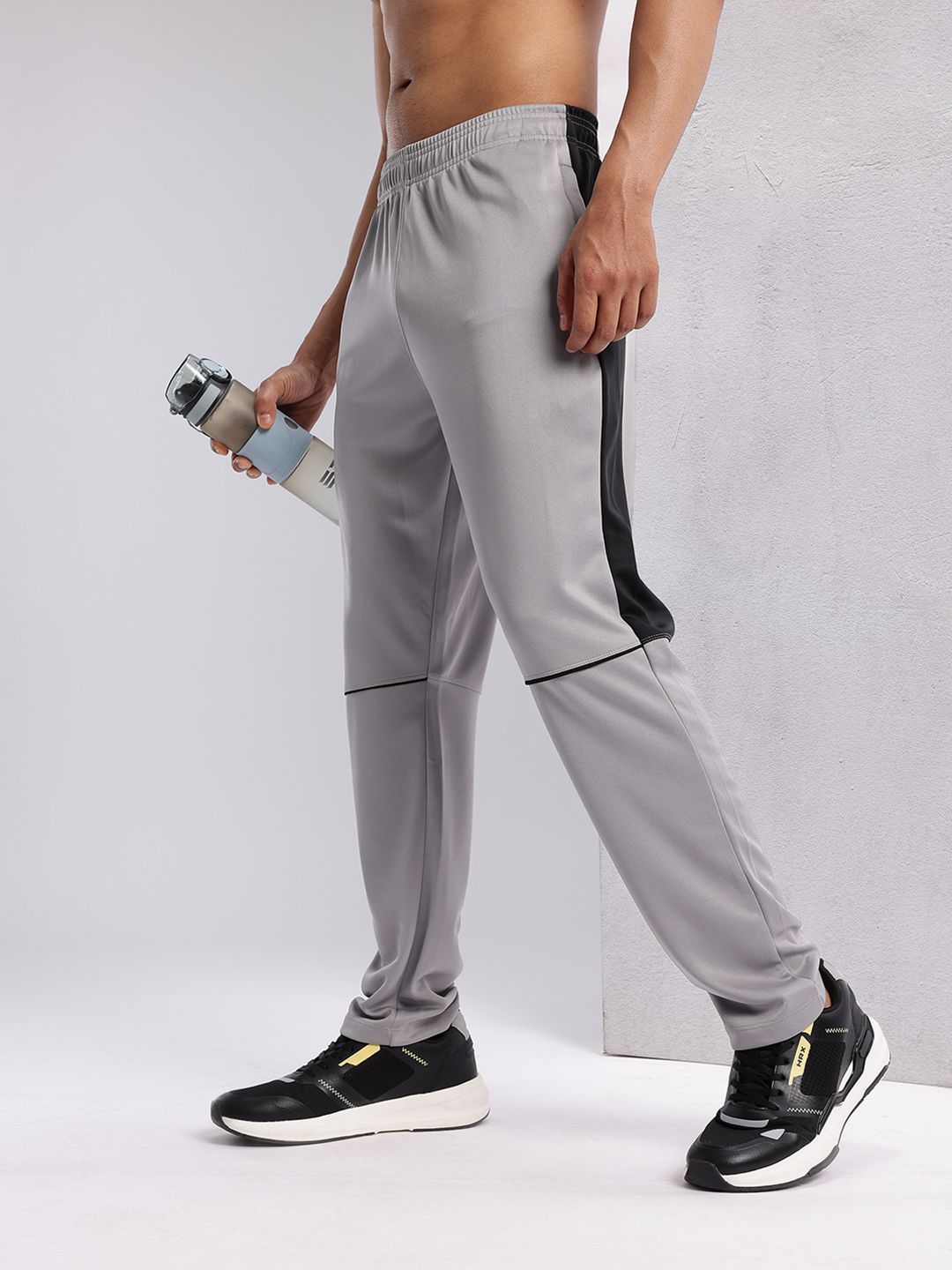 HRX by Hrithik Roshan Men Colourblocked Rapid-Dry Running Track Pants