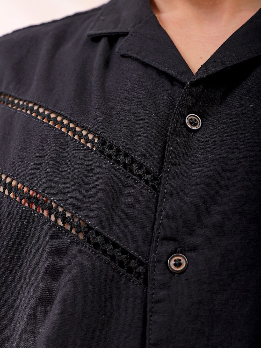 The Indian Garage Co Men Relaxed Fit Embroidery Resortwear Shirt