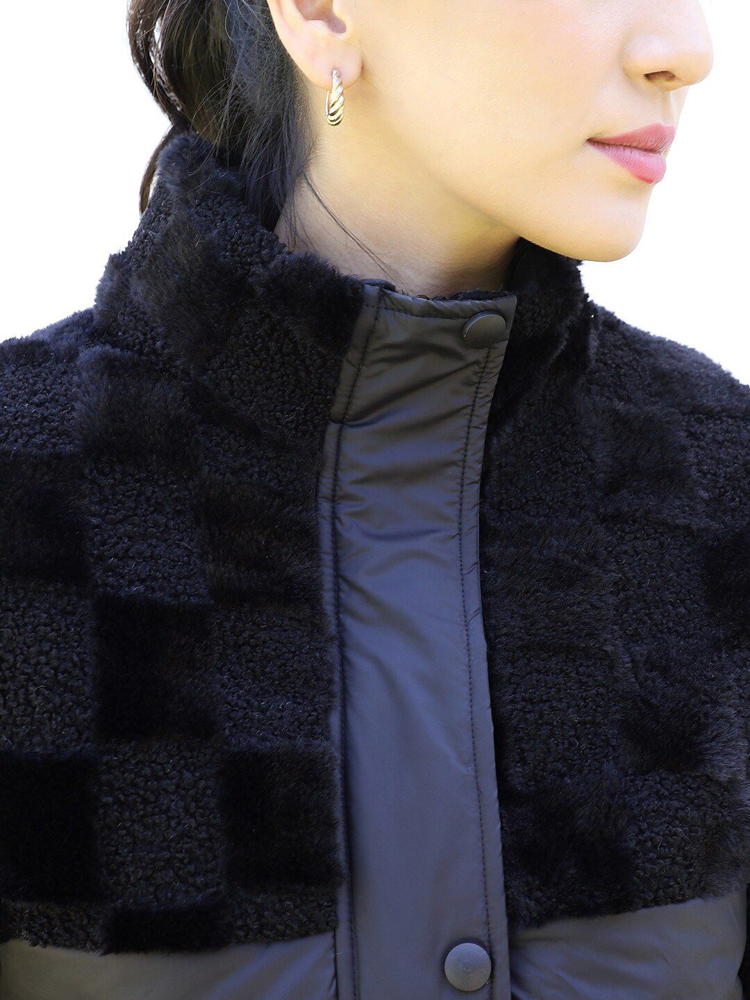 Kampus Sutra Black Windcheater Bomber Jacket