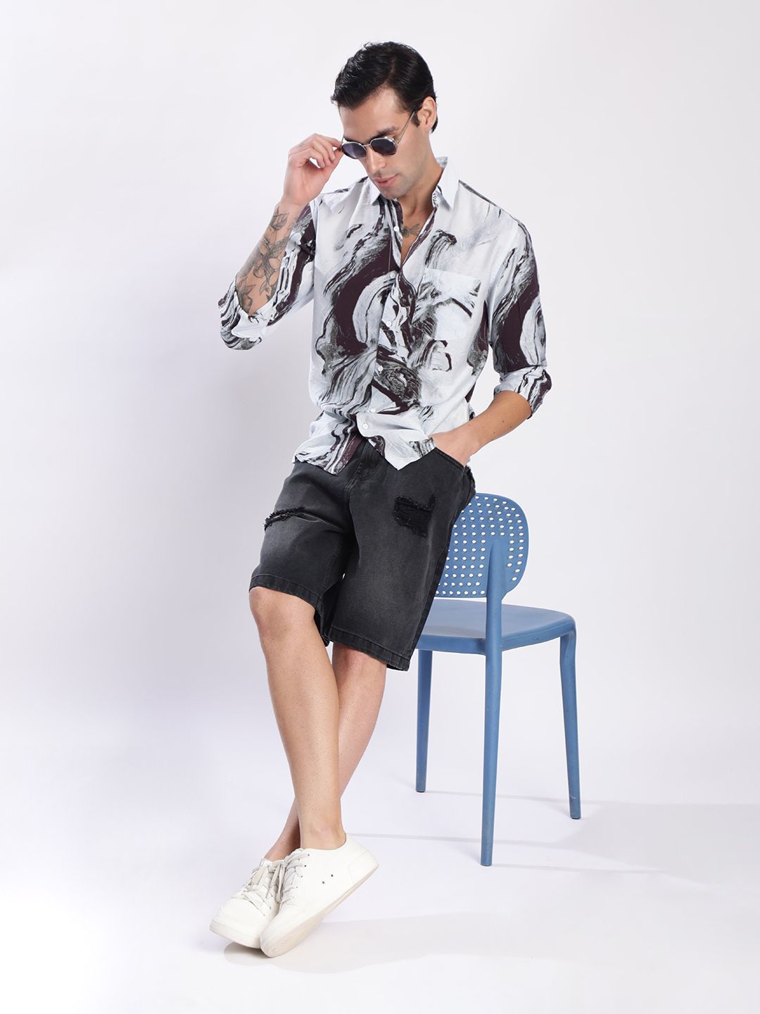 Bene Kleed Men Slim Fit Printed Casual Shirt