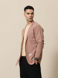 Mr Bowerbird Tailored Fit Lightweight Knitted Single-Breasted Casual Blazer