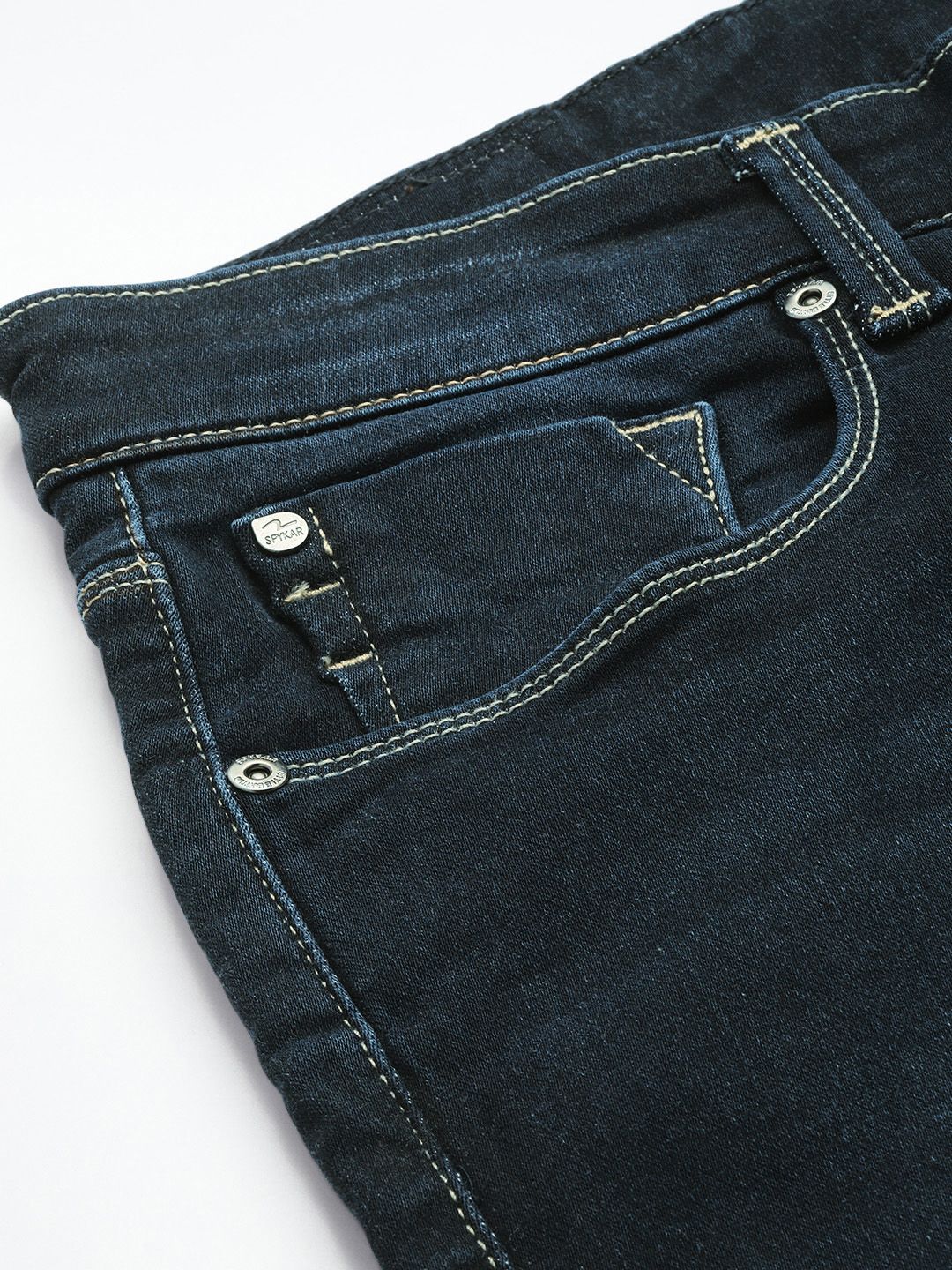 SPYKAR Men Skinny Slim Fit Low-Rise Light Fade Stretchable Jeans