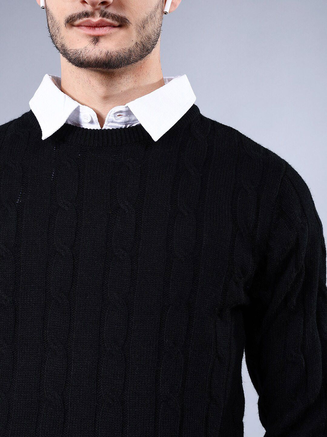 The Indian Garage Co  Striped Acrylic Pullover