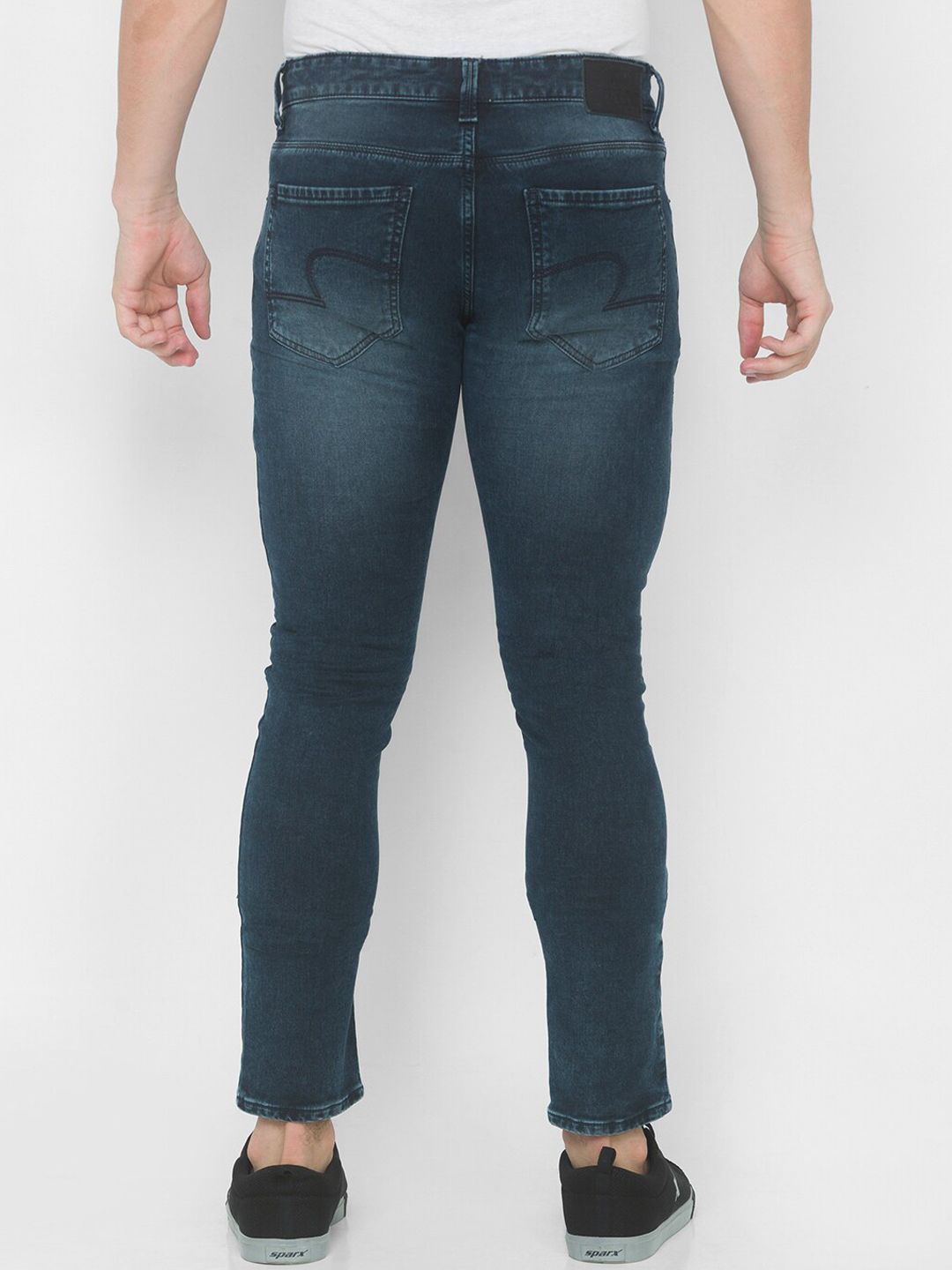 SPYKAR Men Blue Skinny Fit Low-Rise Light Fade Jeans