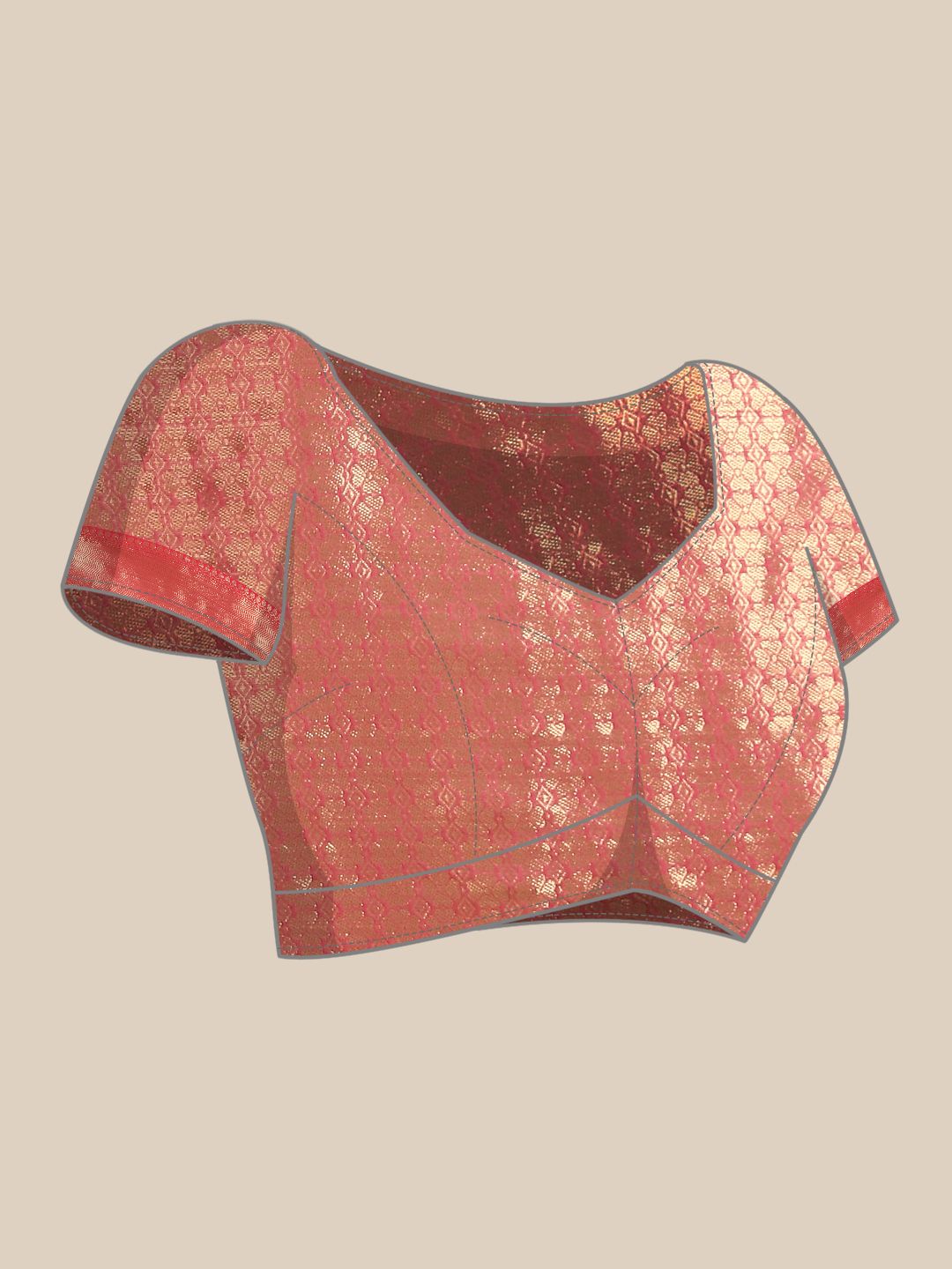 Silk Land Woven Kalamkari Art Silk Chanderi Digital Print Saree