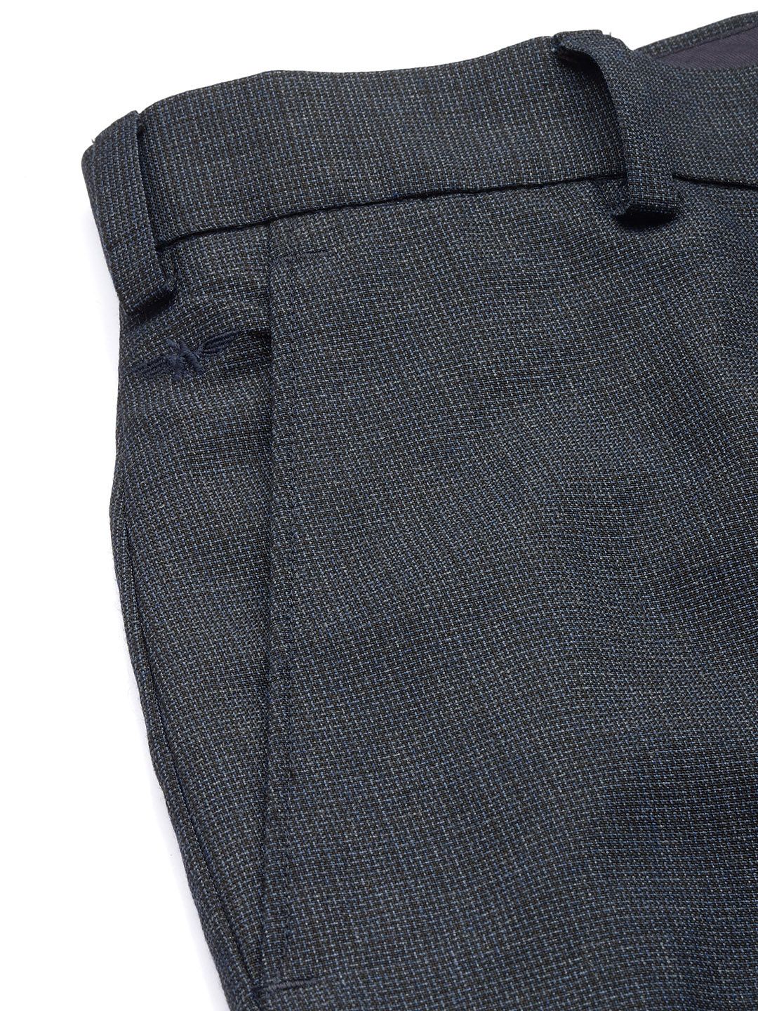 Park Avenue Men Textured Formal Trousers