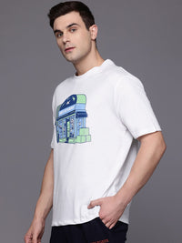 HRX by Hrithik Roshan Quirky Graphic Print Regular Fit Lifestyle T-shirt