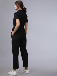 Tokyo Talkies Women Black Solid Basic Jumpsuit