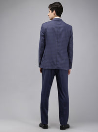 Park Avenue Super Slim Fit Checked 3 Piece Formal Suit
