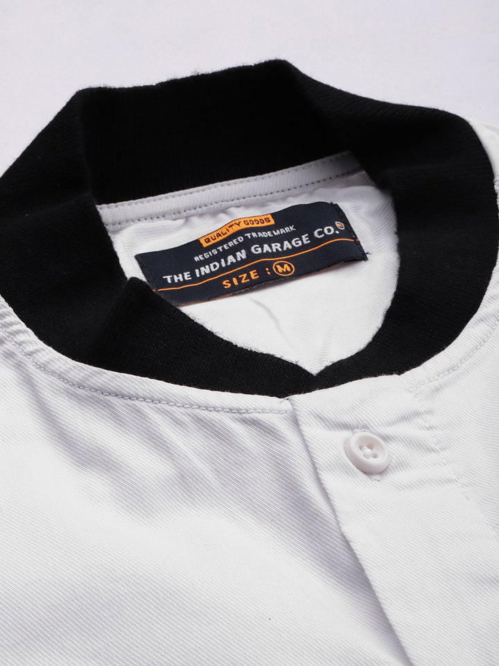 The Indian Garage Co Men White Typography Printed Casual Shirt