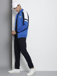 The Indian Garage Co Men Blue & Black Solid Sweatshirt