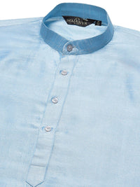 SOJANYA Men Blue Kurta with Churidar
