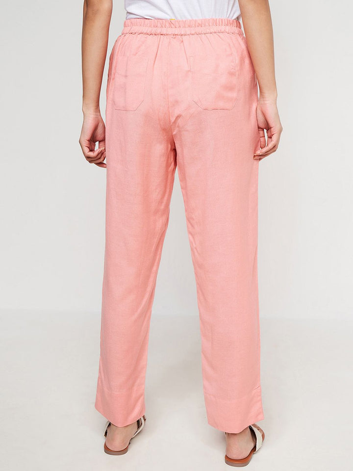 Global Desi Women Straight Fit Parallel Trousers