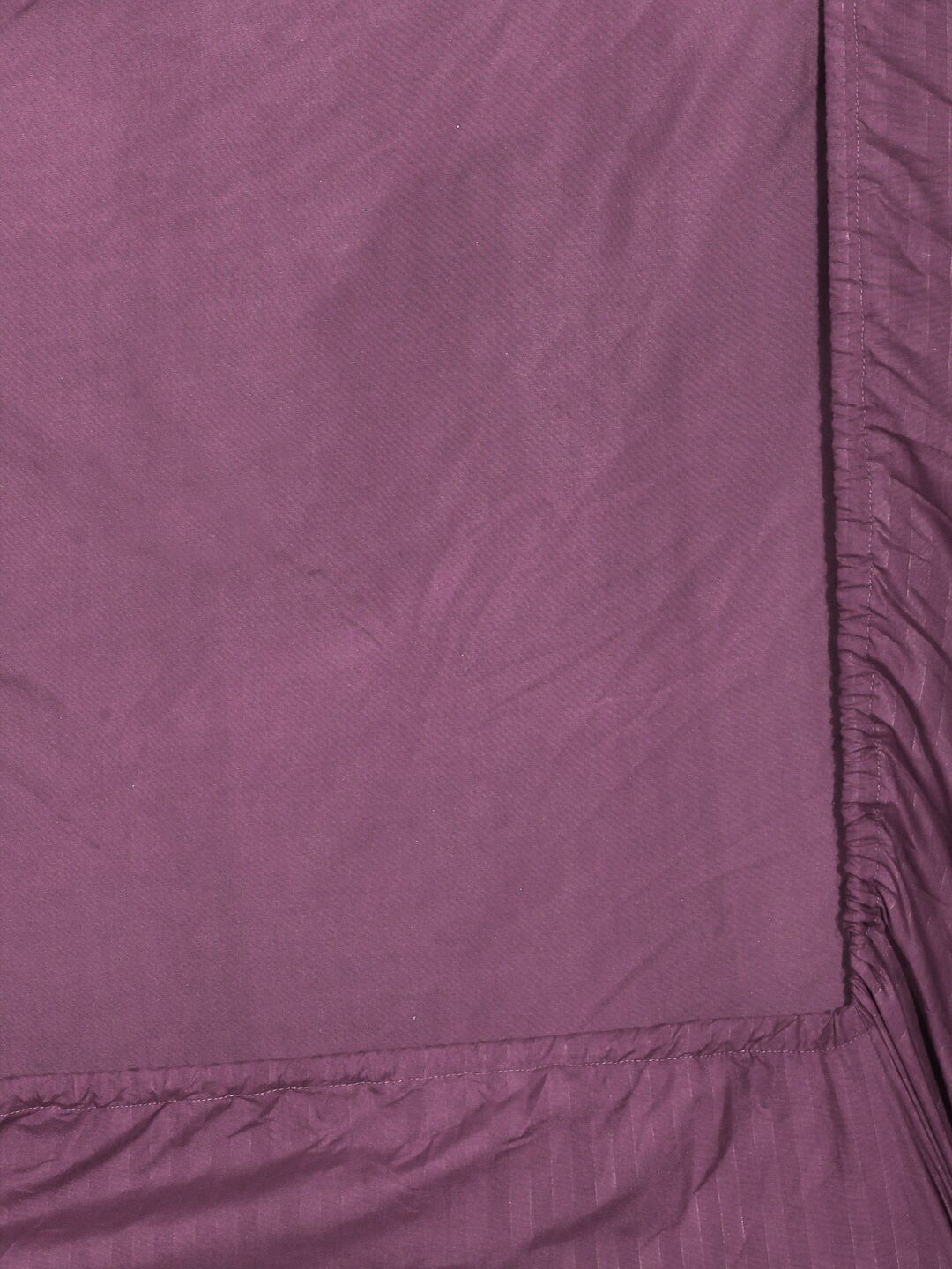 KLOTTHE Striped 300 TC Fitted King Bedsheet with 2 Pillow Covers