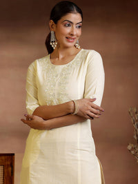 Libas Women Floral Yoke Design Kurta