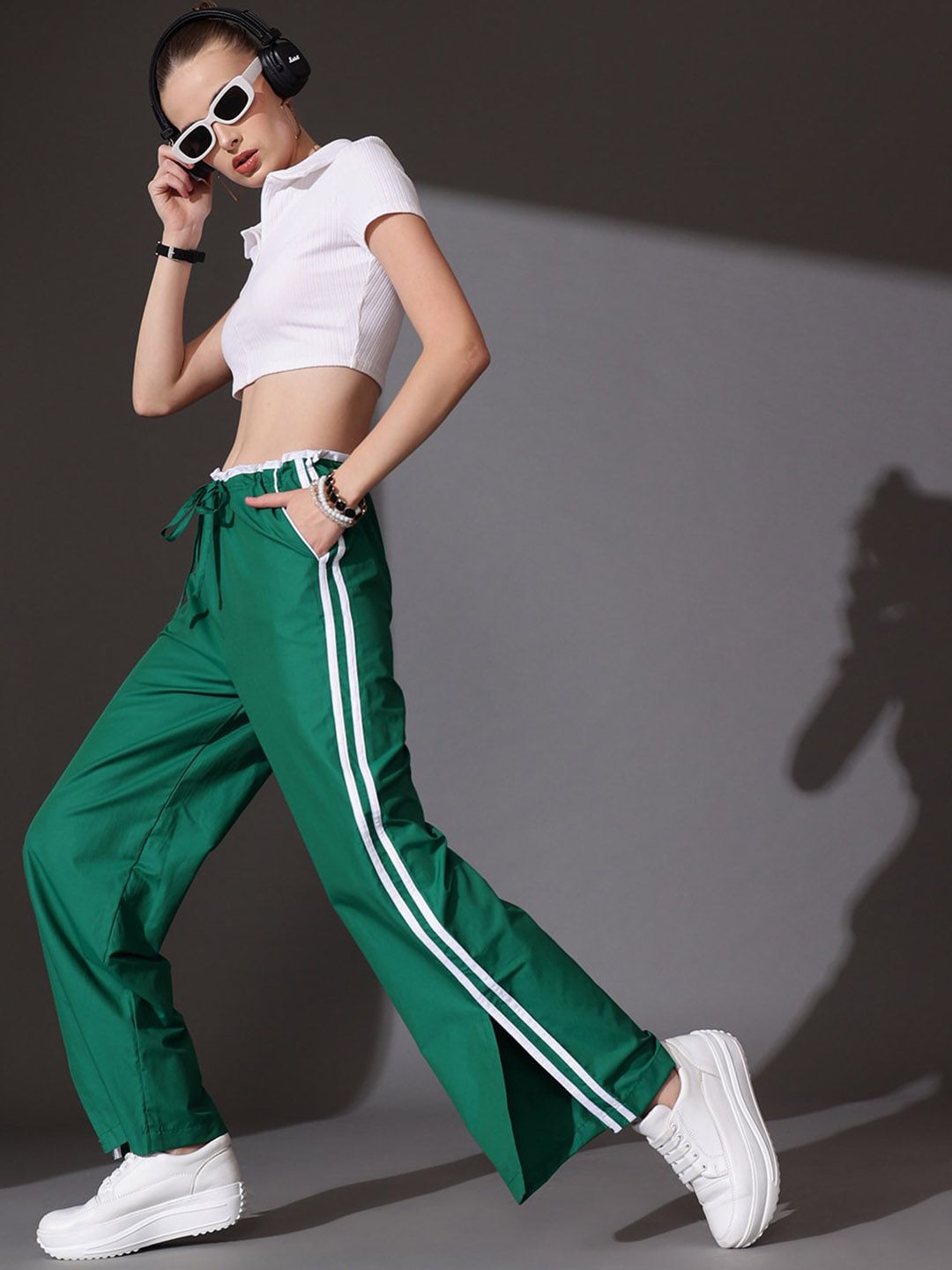 STREET 9 Women Cotton Straight Fit Trousers
