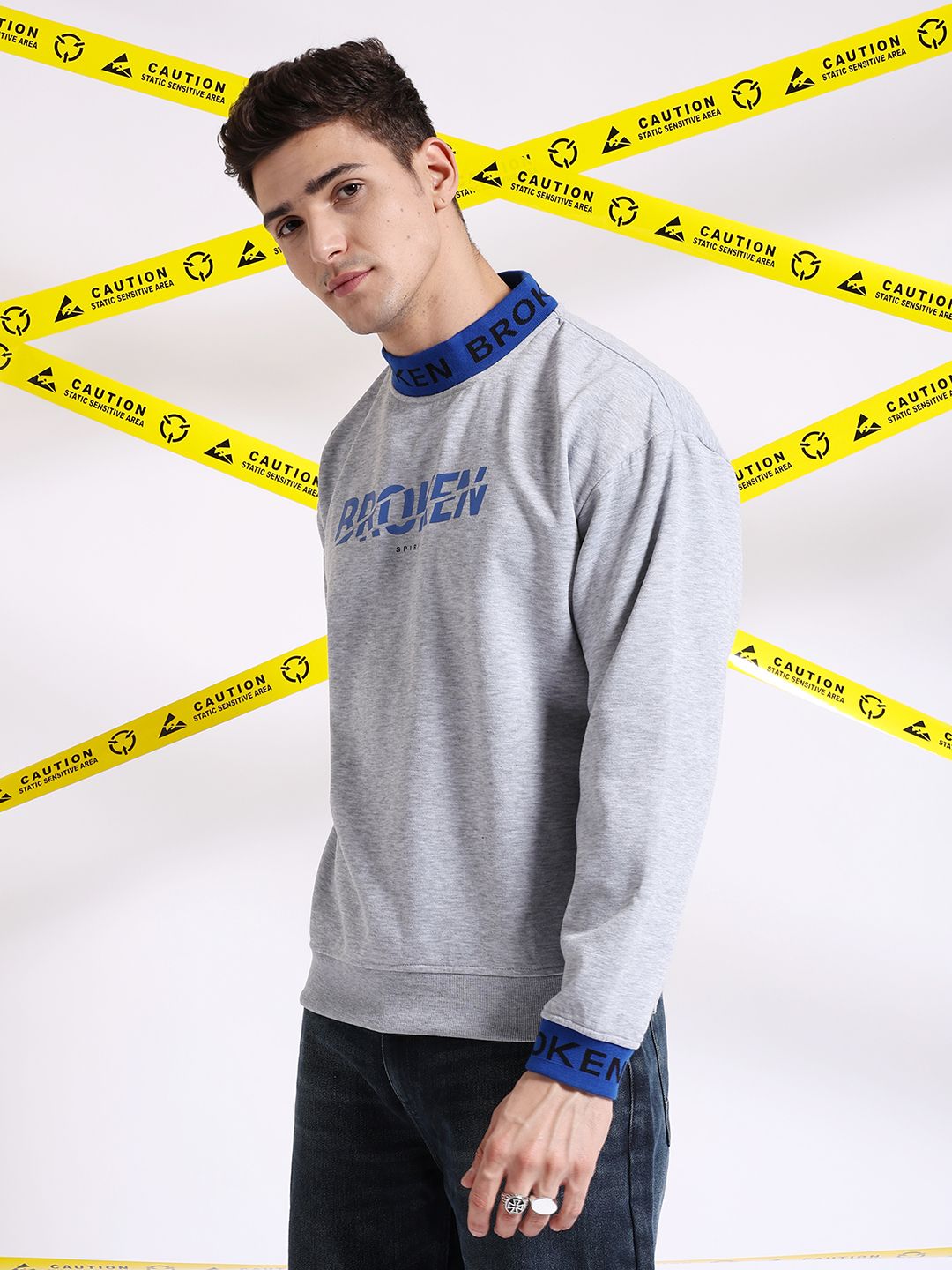 The Indian Garage Co Typography Printed Pullover Sweatshirt