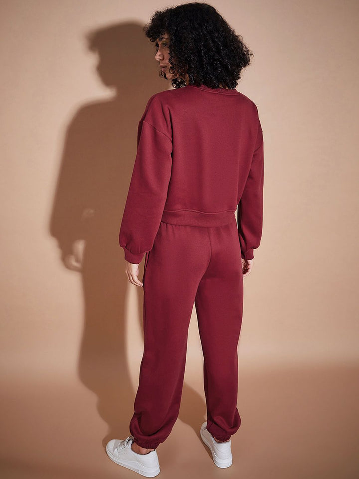 SASSAFRAS BASICS Fleece Oversized Sweatshirt With Joggers