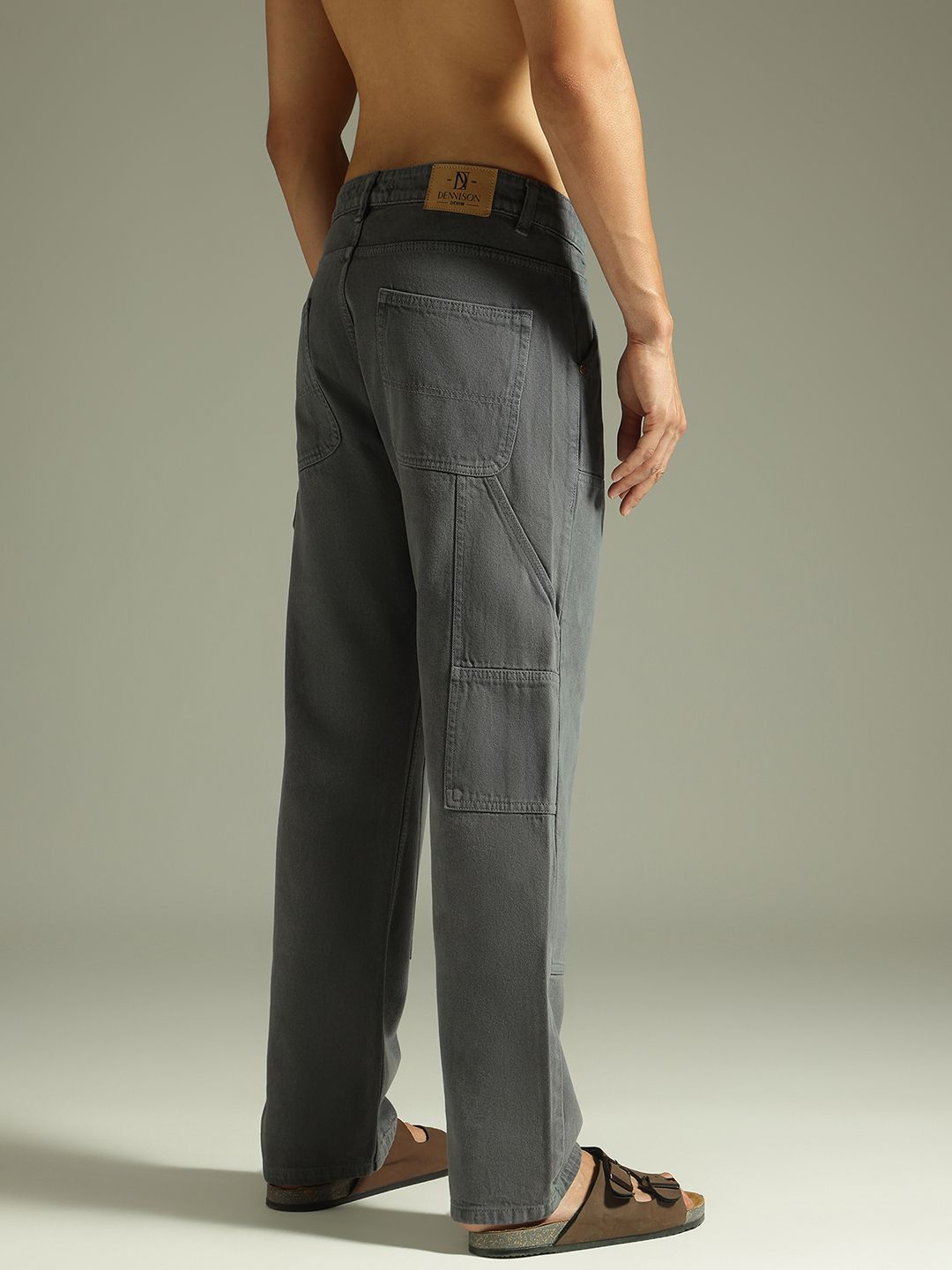 DENNISON Men Baggy Fit Carpenter Jeans