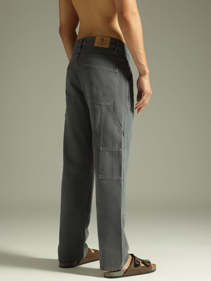 DENNISON Men Baggy Fit Carpenter Jeans